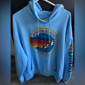 Aviator Nation Miami Relaxed Pullover Hoodie